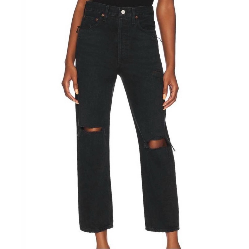 Agolde 90s Crop in Bauhaus / Black